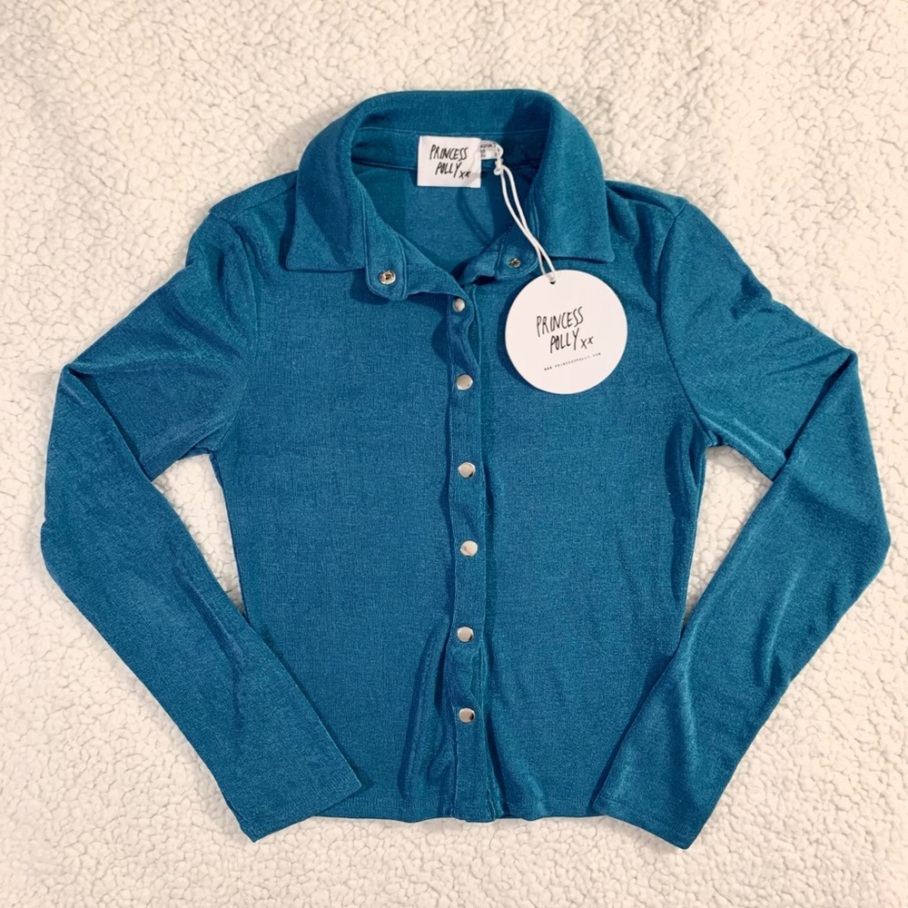 COPY - Princess Polly Elody Long Sleeve Top Blue